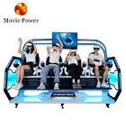 Tema Parkı Roller Coaster 9d Vr Simülatör 4 Oyuncu Arkade Makinesi 9d Vr Sandalye Sinema