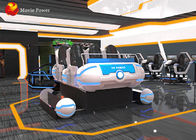 Eğlence parkı ekipmanları 6 koltuk kapalı sinema 9d sanal gerçeklik deneyimi oyun simülatörü