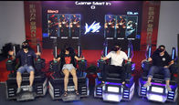Coin Oyun Merkezi 2-8 Oyuncular İçin 9D VR Sinema VR Oyun Makinesi Kumandalı