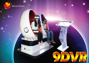 İki koltuklu Ticari Oyun Makinesi 9D Sanal Gerçeklik VR Simülatörü