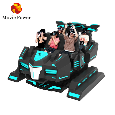 VR Tema Parkı sineması 9d Sanal Gerçeklik Roller Coaster Simülatörü 6 Koltuklu Vr Oyun Makinesi