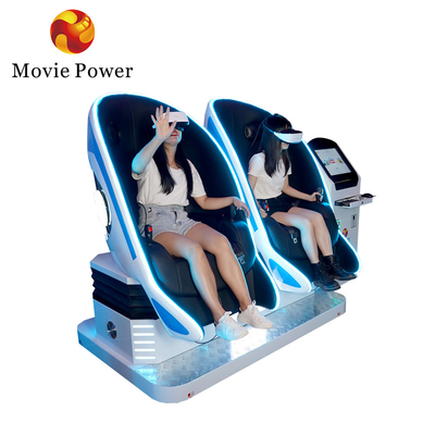 Tema Parkı 9D VR Yumurta Sandalyesi Simülatörü VR Köpekbalığı Hareket Sineması 2 Koltuk