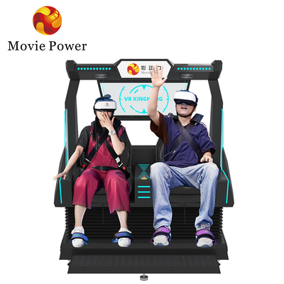 2 Koltuklu Roller Coaster 9d Vr Motion Chair Vr Sinema Filmleri Simülatör Sanal Gerçeklik Oyun Makinesi Arkade Satılık