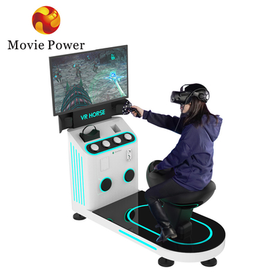 1 Oyunculu 9 boyutlu sanal gerçeklik simülatörü Atlılık Vr Oyun Makinesi Para İşletiliyor