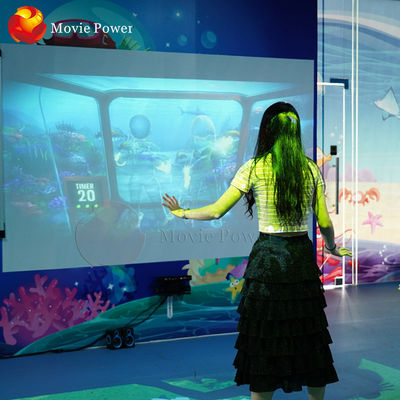 Eğlence Parkı Eğlence Etkileşimli 3d Hologram Zemin Çocuk Oyun Sistemi
