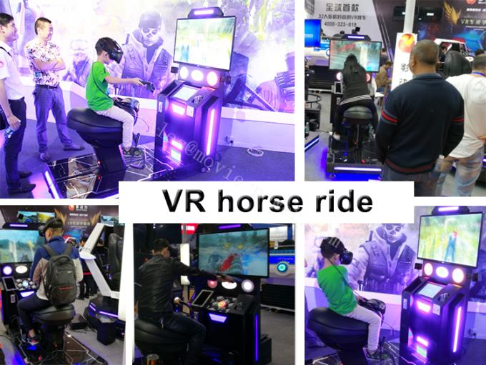 VR at binme simülatörü egzersiz makinesi Dinamik Çocuk Çekim 9d VR Oyun Ekipmanları 1