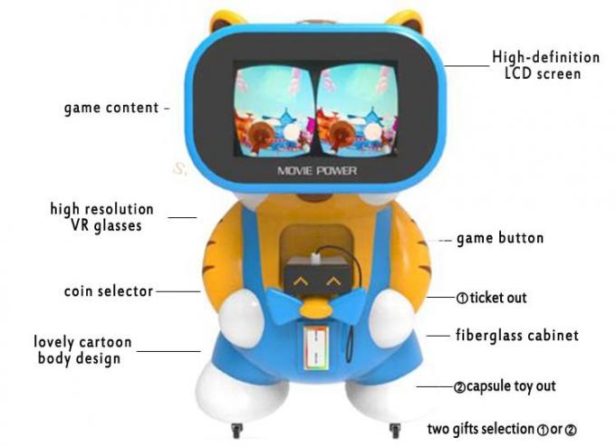 9D Sanal Gerçeklik Çocuklar Jetonlu Oyun Makinesi El Tipi VR Gözlükler VR Simülatörü 2