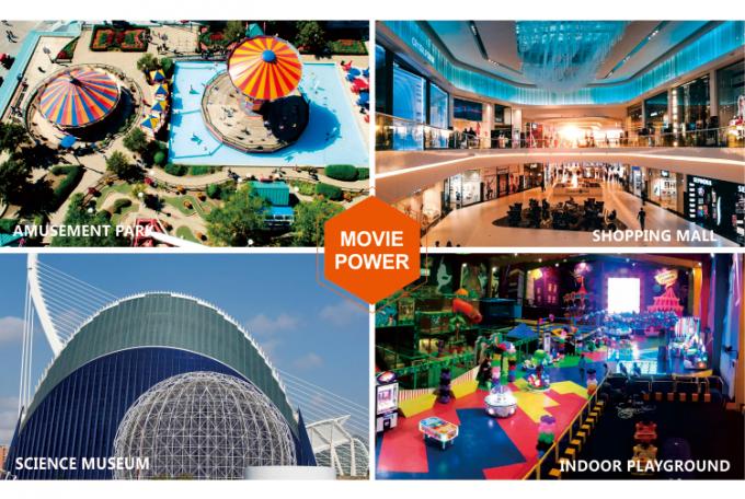 Theme Park Cinema Tüm Çözüm Dinamik Dome 4D Hareketli Koltuk 1