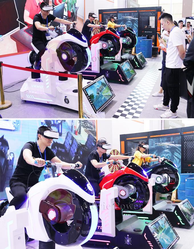 Etkileyici Çılgın Sürüş Simülatörü kapalı 9d VR Yarış Oyun Makinesi 1