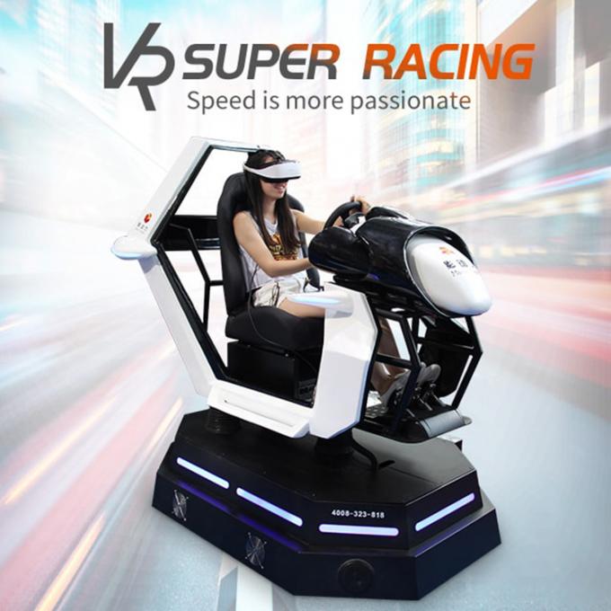 Kapalı Oyun Alanı Araba VR Yarış 9D Simülatörü Elektrikli Platform Araba Yarışı Oyunu Simülatörü 0