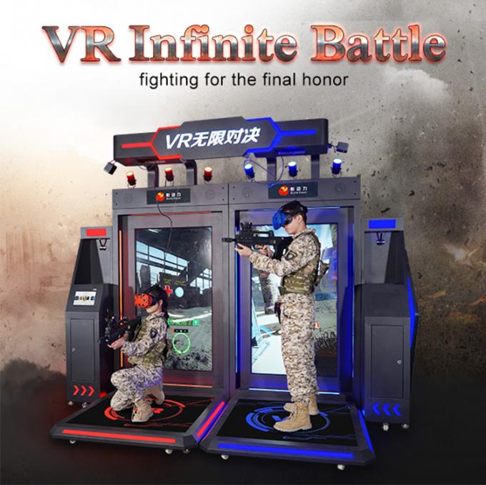 Çok Oyunculu Ayakta 9D VR Oyunu Sanal Gerçeklik Makinesi Etkileşimli Serisi 0