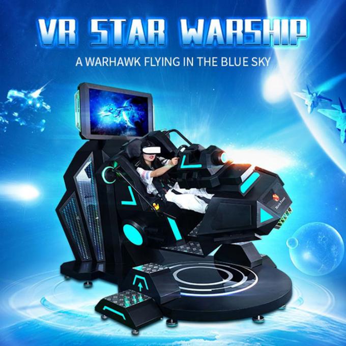 Sürükleyici Projeksiyon Kapalı VR Roller Coaster 360 Simülatörü Eğlence Oyun Makinesi 0