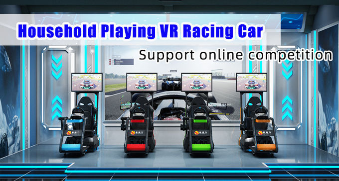 Küçük Ev Oyun Hidrolik VR Yarış Simülatörü Araba Sürücüsü Ekipmanı 0.5KW 0