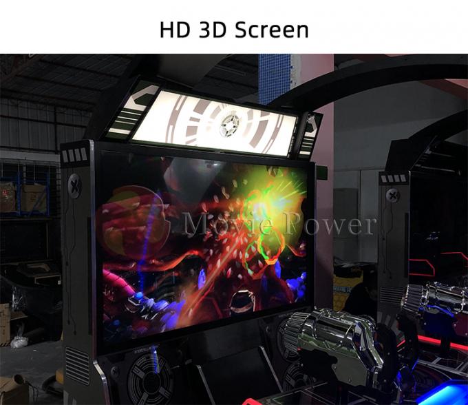 Eğlence Jetonlu 3D Ekran Arcade Silah Atış Oyun Makinesi 1