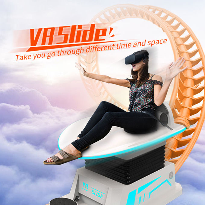 Slayt 9d Vr Oyun Makinesi Hareket Simülatörü Oyun Arkade Sinema 9d Skateboard Eğlence Parkı 0