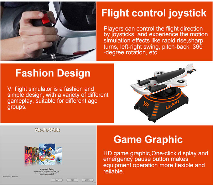 Birdly Vr Uçuş Simülatörü 360 Vision Joystick Uçan Arcade Makinesi 3