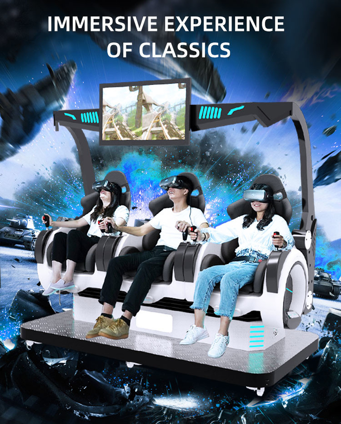Eğlence Ekipmanı 9d Vr Sinema Sanal Gerçeklik Roller Coaster 9d Vr Park Sandalyesi 2