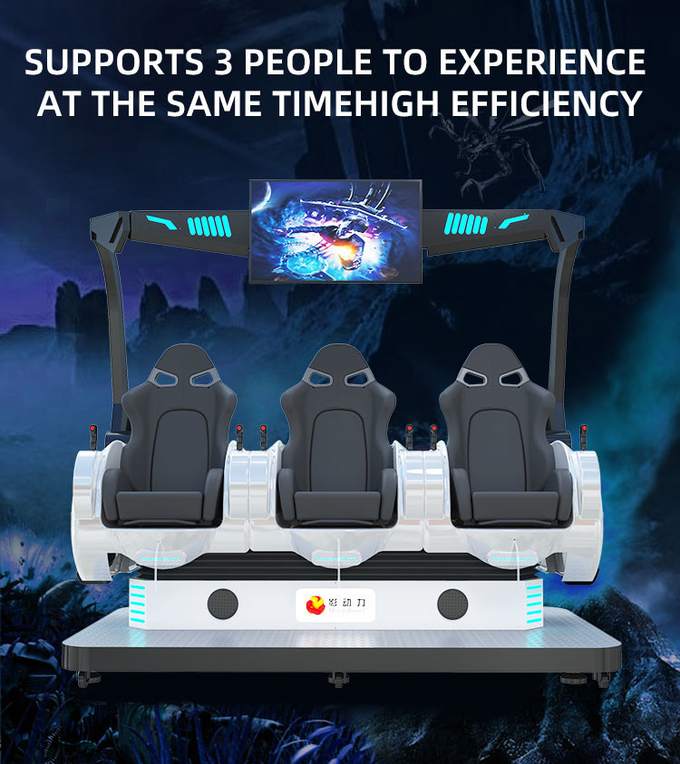 Eğlence Ekipmanı 9d Vr Sinema Sanal Gerçeklik Roller Coaster 9d Vr Park Sandalyesi 4