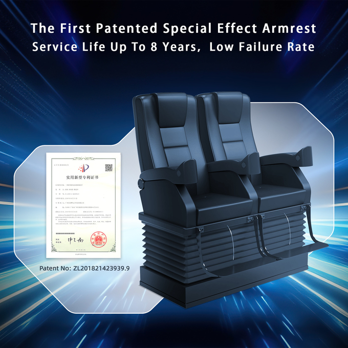 Özel 7d 4d 5d Motion Cinema Simulator Sandalye 6 Dof Elektrik Platformu ile 3