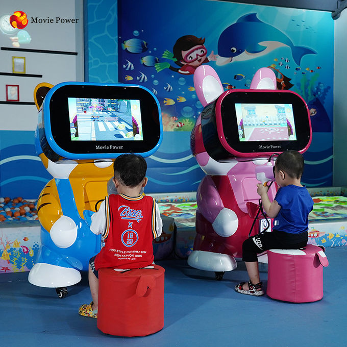 9D Sanal Gerçeklik Çocuklar Jetonlu Oyun Makinesi El Tipi VR Gözlükler VR Simülatörü 1
