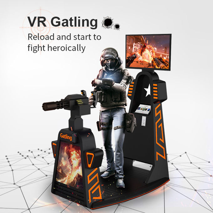 Sanal Gerçeklik Gatling Silah Oyunu 9d Vr Atış Simülatörü Zombie Arcade Makinesi 0
