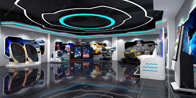 10-1000m2 9D VR Tema Parkı, Arcade Oyun Makinesi ile Sanal Gerçeklik Deneyimi Salon Bölgesi 0