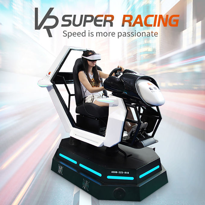 Eğlence Parkı Sanal Gerçeklik Makine Yarışı 9d Vr Araba Sürüş Simülatörü 0