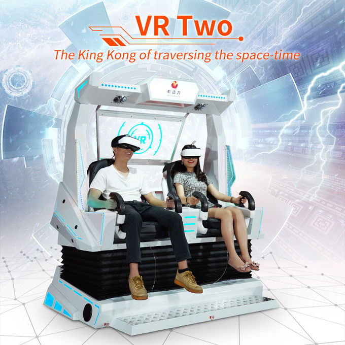 Küçük İşletme Dinamik Efekt 9D VR Sinema 2 Koltuk Sanal Gerçeklik Makinesi 0