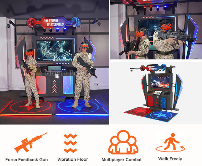 Infinity Battle VR Atış Oyunları Çok oyunculu 9d Atıcı Simülatör Silah Arkade Oyunu Ticari için 0