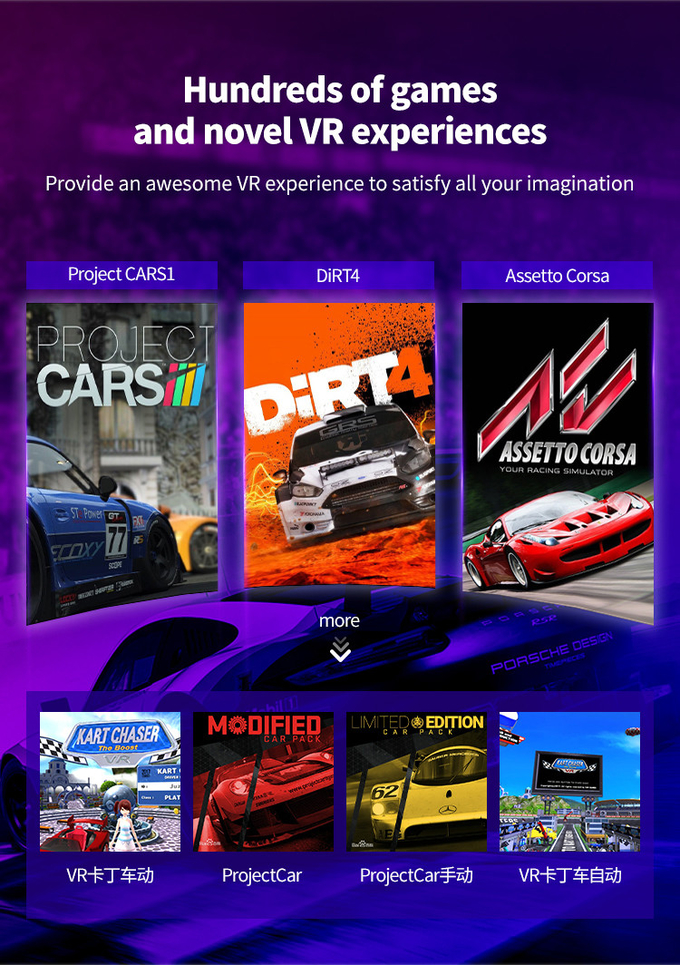 Vr Araç Simülatörü Araba Yarış Oyunu Vr Makine 9d Sanal Gerçeklik Sürüş Simülatörü Ekipmanı Para Parası İşletilen Arkade Oyunları 6