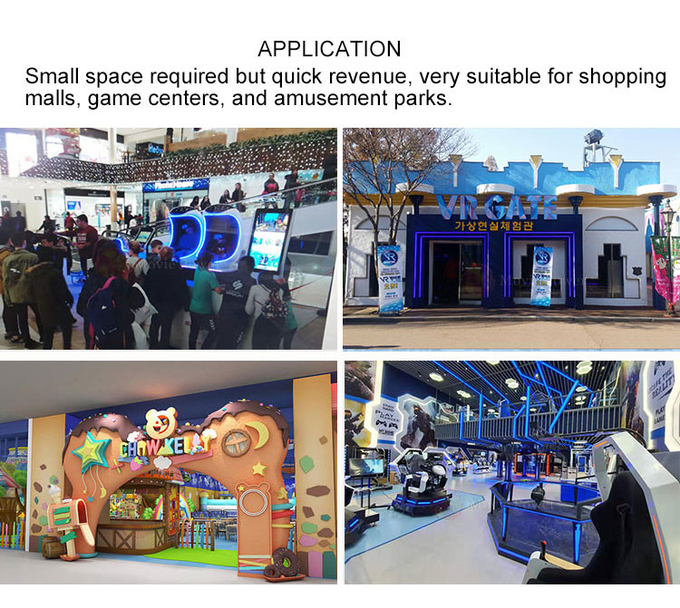 Kapalı Eğlence Parkı için 4 Oyuncu 9D VR Sinema Tiyatrosu Roller Coaster 1