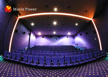 Özelleştirilmiş 150 Kişilik 4D Sinema Ekipmanları XD Sinema Tiyatro Yüzüne Hava Üfleme