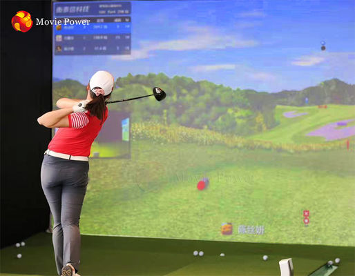 Profesyonel Sanal Kapalı Golf Simülatörü Projeksiyon ROHS