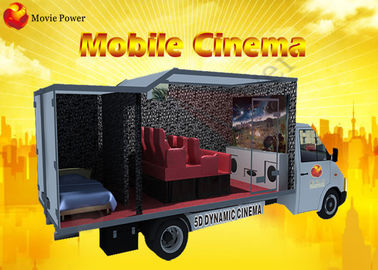 Elektrik Sistemli Çoklu Tema Sis Kokusu Yangın 5D VR Sinema Ekipmanları Kamyonu