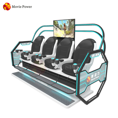 Kapalı Eğlence Parkı için 4 Oyuncu 9D VR Sinema Tiyatrosu Roller Coaster