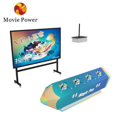 AR MR Interactive Projector Duvar Oyunu Çocuk Eğitim 3d Video Oyunu Çocuk Boyama Makinesi
