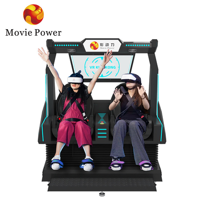 5.0KW 9d VR Sinema 2 Koltuklu Roller Coaster Vr Sandalye Arkade 4d 8d Çekimle Sanal Gerçeklik Simülatörü