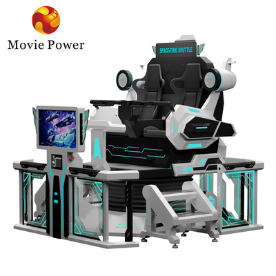 Güvenlik 9d Vr Sinema 2 Koltuklu Vr Roller Coaster Simulator Chair 360 Motion Ride