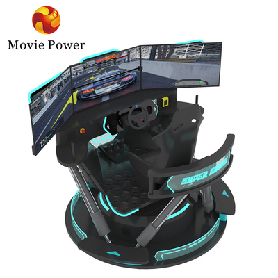 6dof Motion Hidrolik Yarış Simülatörü Yarış Arabası Arcade Oyun Makinesi 3 Ekranlı Araba Sürüş Simülatörü
