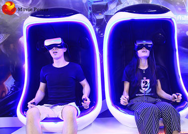 Sihirli 9D VR Yumurta simülatörü Çift Koltuklar VR Roller Coaster Kapalı eğlence