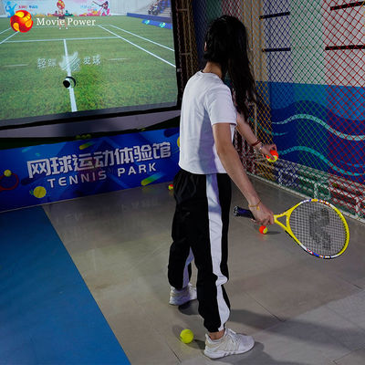 1 Oyuncu VR Tema Parkı Çocuk İnteraktif Tenis Oyunu Sanal Gerçeklik Makinesi