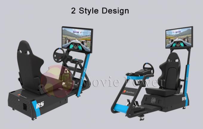 Küçük Ev Oyun Hidrolik VR Yarış Simülatörü Araba Sürücüsü Ekipmanı 0.5KW 3