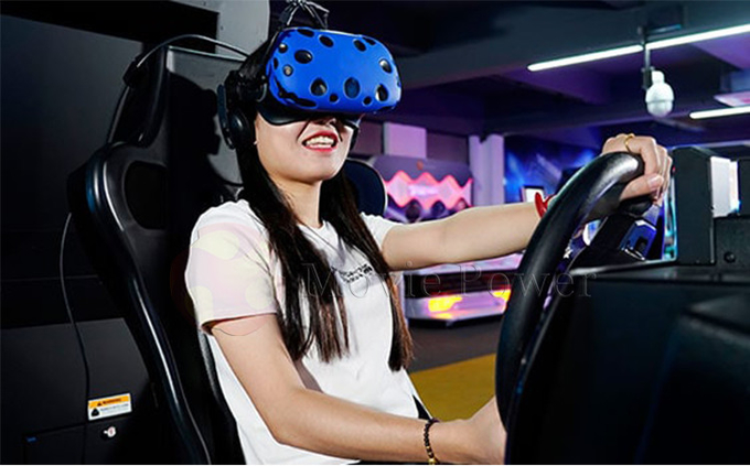 Sürüş Simülatörü 9d Vr Oyun Makinesi Araba Yarışı Simülatörü Vr Sanal Gerçeklik Tema Parkı için Ekipman 1