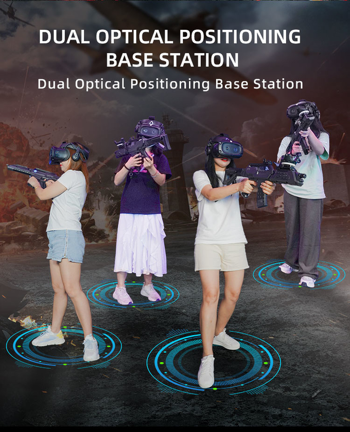 VR Zombie Oyunu 9d VR Atış Simülatörü Sanal Gerçeklik Oyun İstasyonu 4