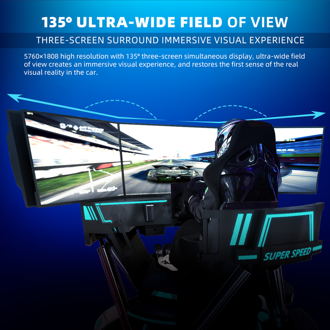 Madeni Para İtici VR Yarış Simülatörü 9D VR Uzay Hız Yarış Oyun Makinesi 8