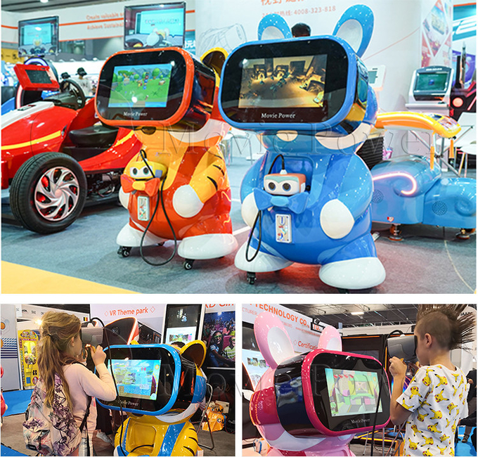 Çocuklar Sanal Gerçeklik Arcade Oyun Makinesi 9D VR Tema Parkı Kapalı Spor Oyunları 1