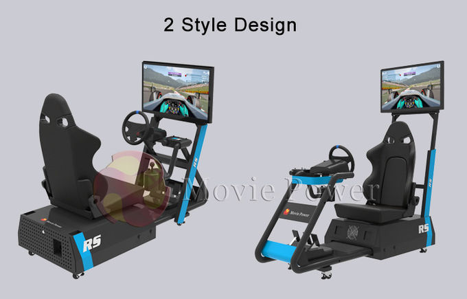 Sanal Gerçeklik Araba Yarışı Simülatörü Oyun Makinesi Ev Ticari Kullanım İçin Küçük Ayak İzi 0